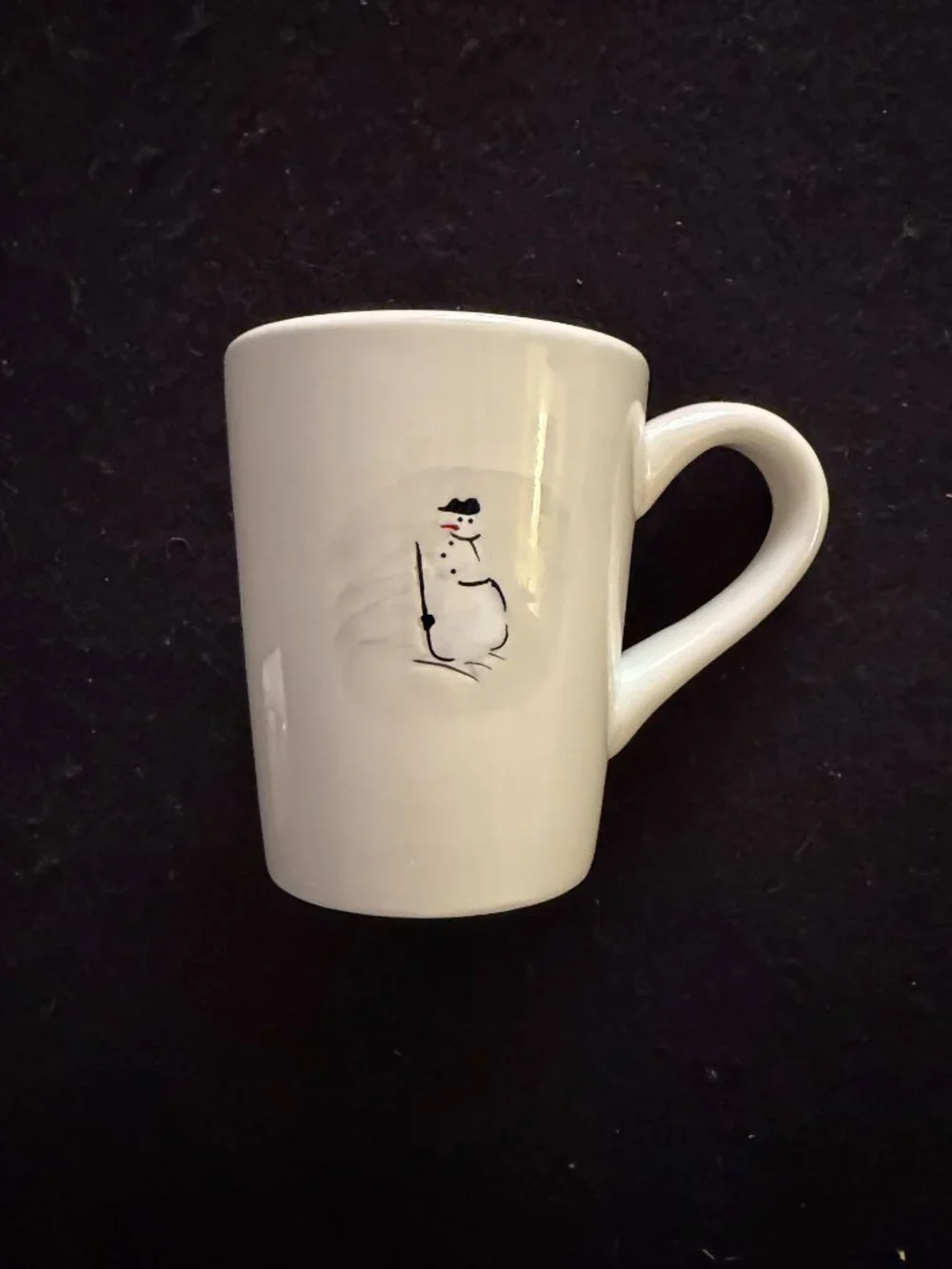🎄Christmas In July🎄Williams-Sonoma “Holiday Snowman” Ceramic Mugs/Cups